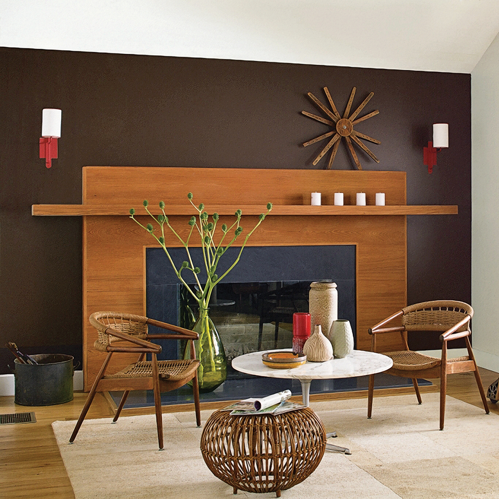 Marron mokaccino autour du foyer salon inspirations ...