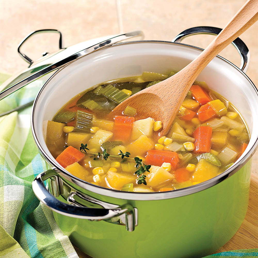 Soupe aux légumes d'automne  Recettes  Cuisine et nutrition  Pratico
