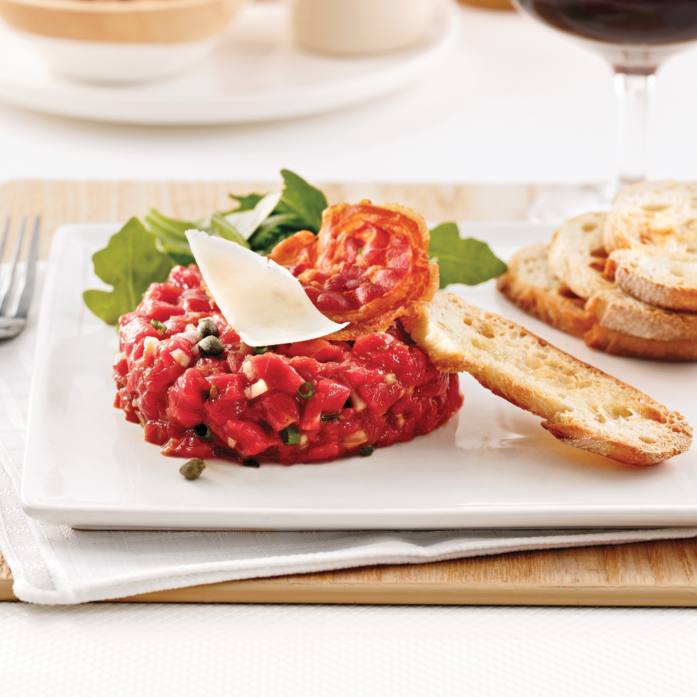 Tartare De Boeuf Au Prosciuttini Croustillant Recettes Cuisine Et