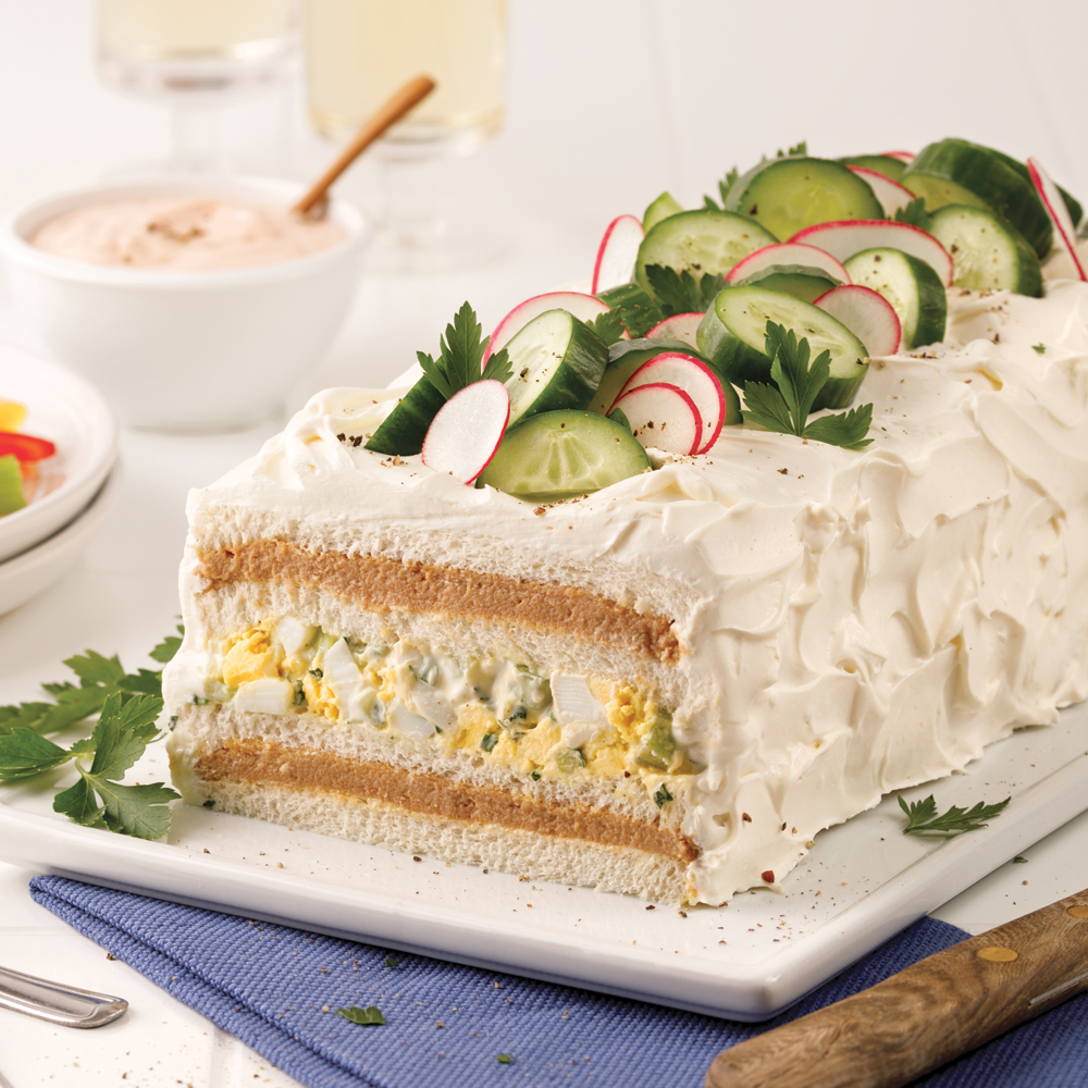 Pain sandwich au pâté poulet et oeufs Recettes Cuisine et nutrition Pratico Pratique