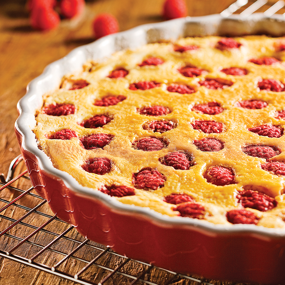 Recette Framboise : Clafoutis Aux Framboises