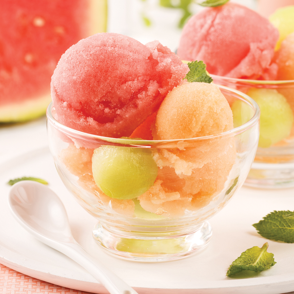 Duo De Sorbets Au Melon Desserts Recettes 5 15 Recettes Express 5